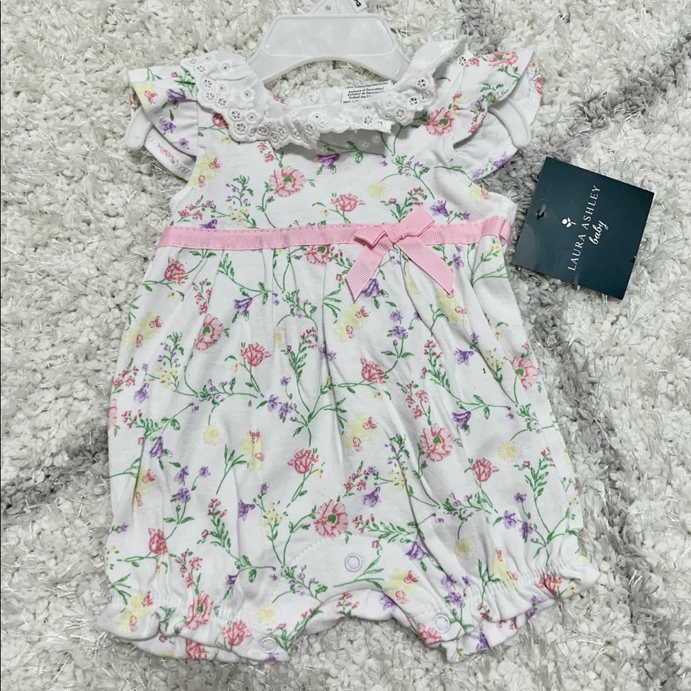 0-3m Floral Lace Romper